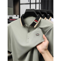 POLO衫男轻商务纯色T恤夏季短袖休闲百搭白色宽松T恤中年有领上衣