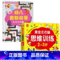 [全2册]2-3岁左右脑思维训练+数学逻辑思维训练 [正版]全套4册 左右脑思维训练2-3-4-5-6岁 幼儿全脑开发大