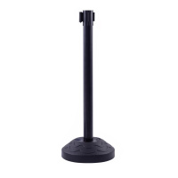 翌嘉 YJ4123130 警戒隔离线警示柱排队护栏银行带伸缩带安全警示带 注水款 黑色 2米