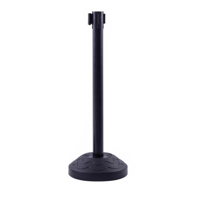 翌嘉 YJ4123130 警戒隔离线警示柱排队护栏银行带伸缩带安全警示带 注水款 黑色 2米