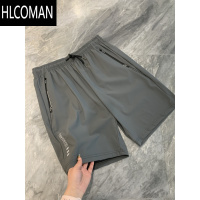 HLCOMANSJ.shop 冰丝速干!薄款透气丝滑垂坠运动休闲裤短裤五分裤夏男