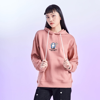 DEBRAND|吴克群潮牌2020秋冬新款韩版ins风上衣女装百搭连帽长袖卫衣