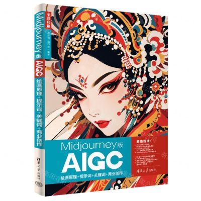 [N]Midjourney版AIGC绘画原理+提示词+关键词+商业创作(全彩印刷)-9787302660088