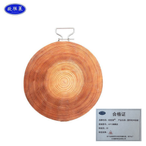 欧胜莱 圆形松木砧板 40*10钢圈款 个