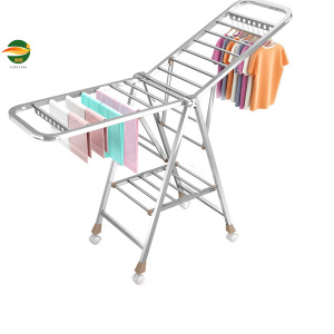 鹍翔不锈钢落地展翼晾衣架160CM/个
