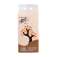 清风抽纸4层320抽1提悬挂式湿水不易破立体压花AR1ATM