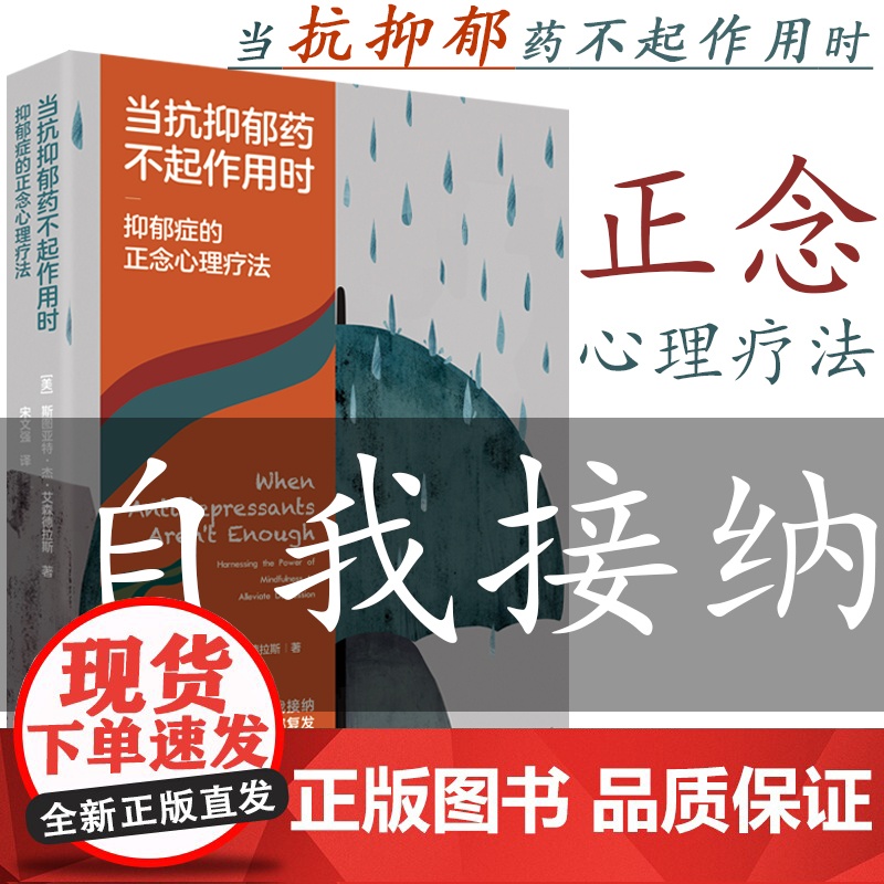 当抗抑郁药不起作用时:抑郁症的正念心理疗法加州大学旧金山分校抑郁症中心创始人权威力作抑郁症的非药物疗法缓解抑郁情绪减压
