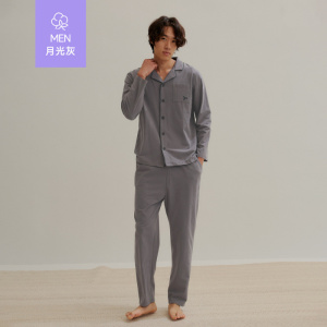 睡衣男女士秋冬天保暖长袖开衫高级感外穿家居服套装