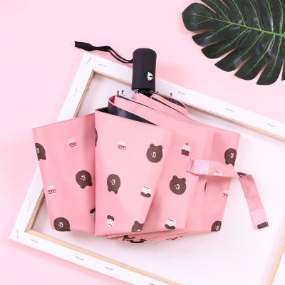 ins折叠全自动雨伞男少女学生韩版晴雨两用太阳伞大号