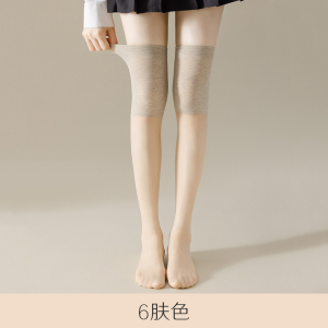 浪莎春秋护膝长筒丝袜女空调房半截过膝中筒防勾丝薄款防滑小腿袜