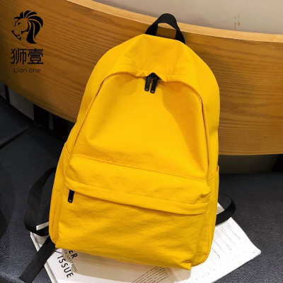 狮壹（Lionone）品牌夏季潮流书包女韩版原宿百搭高中超火双肩包女学生ins校园简约防水背包