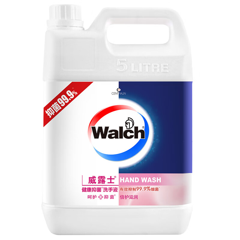 威露士抑菌滋润洗手液补充装5L 杀菌99.9%儿童家庭酒店餐厅5kg大桶10斤