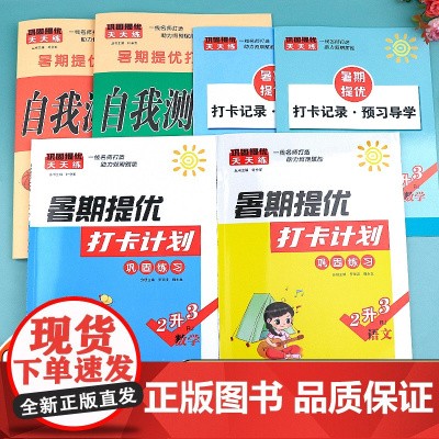 二年级下册暑假作业预复习一本通 二升三暑假衔接人教版2024新版语文数学衔接教材2升3 暑假生活暑期计划表升级训练 暑期