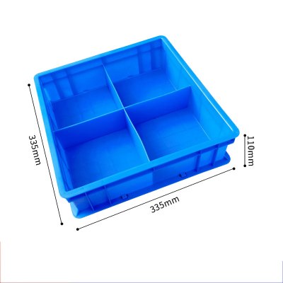 瑾如云海 分格箱 周转箱 零件盒 方4格355*355*110mm