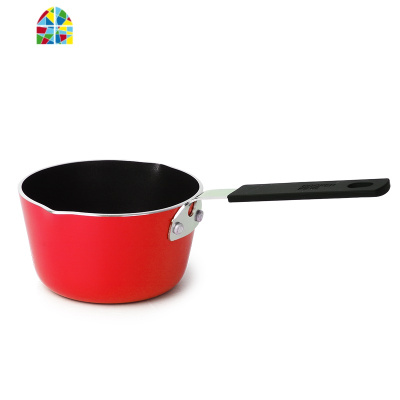 奶锅不粘锅加厚迷你小奶锅宝宝辅食米糊锅热奶锅煮奶小锅 FENGHOU 迷你蓝色圆煎盘16cm[用电磁炉]