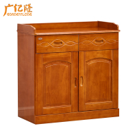 广亿隆茶水柜贴橡木皮餐边柜