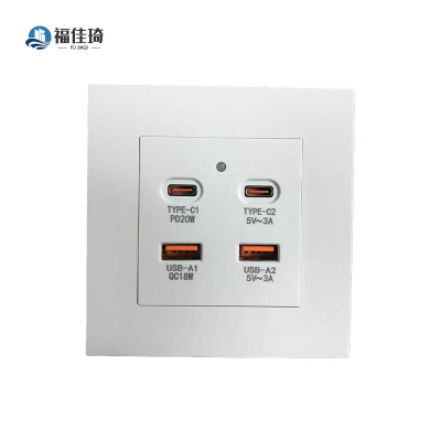 福佳琦 USB快充插座分配面板 220V/个