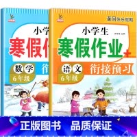[语文+数学]寒假作业 小学六年级 [正版]六年级上册寒假作业 语文+数学+英语 全套3册小学6年级上寒假衔接 人教版上