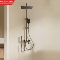 惠达(HUIDA)-HWB5095-P01GD花洒套装全铜家用卫生间浴室沐浴置物增压喷头洗澡淋浴器