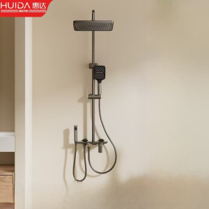 惠达(HUIDA)-HWB5095-P01GD花洒套装全铜家用卫生间浴室沐浴置物增压喷头洗澡淋浴器