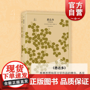 悉达多 黑塞 正版译文40系列 中学生课外读物 小说经典文学 世界经典名著 黑塞思想 文学作品的精华 上海译文出版社