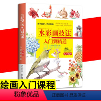 [正版]水彩画技法入门到精通 初学者学习水彩书籍零基础初学技法教程绘画插画水粉画书籍手绘临摹范本画册零基础自学绘画水彩