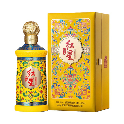 红星二锅头(清香典范) 53度 500ml 盒装高度白酒