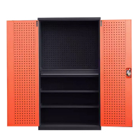 东升顺重型工具柜加厚物件工具储物柜工厂铁皮柜汽修厂零件收纳柜橘色四层一抽带挂板