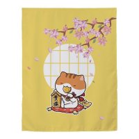 家柏饰(CORATED)窗帘免打孔安装遮光宿舍学生卧室简易出租房用出租屋魔术贴小窗帘 贵族猫 宽1.0X高1.8一片