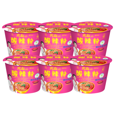 光友 酸辣粉丝 105g*6 碗 整箱装