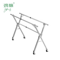 劲脉 折叠晾衣架 三杆方管2米加轮 个