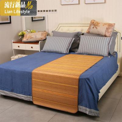 舒适凉席竹席双面可折叠双人1.5m床 0.6米宿舍学生单人竹凉席子 三维工匠