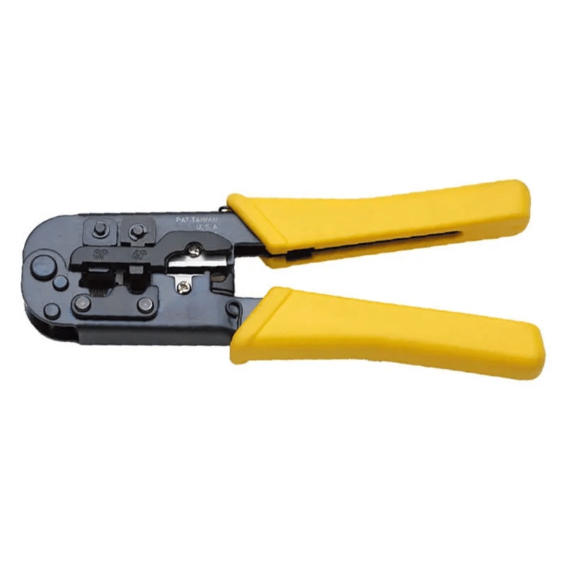 润达讯 2468C 网线钳 4/6/8P 防滑手柄 长度200mm 单位:1把 黄色