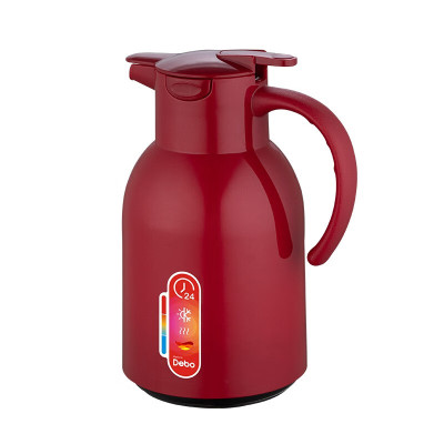 Debo德铂 维莱特水壶红胆玻璃保温壶红色/个 DEP-DS346