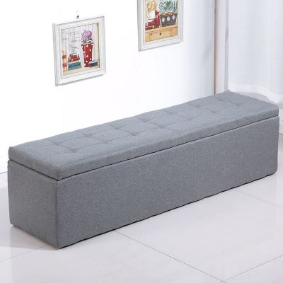 布艺换鞋凳鞋柜服装店沙发家用长方形储物收纳凳试衣间凳子长条凳