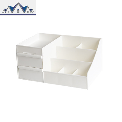 ins简约抽屉式化妆品收纳盒 宿舍护肤品梳妆盒 学生桌面收纳 三维工匠