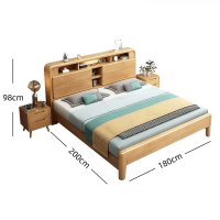 铭思沃床+2个床头柜1.8m套