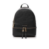 Michael Kors奢侈品箱包女黑色Rhea中号双肩包 30S5GEZB1L-BLACK 流行