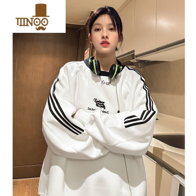 YANXU早秋情侣装卫衣2023新款感小众外套男无帽潮牌独特设计感