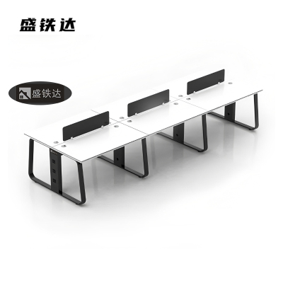 盛铁达 6人办公桌 3600*1200*750mm STD-XTBG27 张