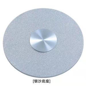 鑫环境 餐桌转盘钢化玻璃圆转盘旋转大圆盘连体转台圆桌转盘底座配件送胶