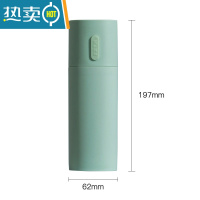 敬平简约北欧旅行牙具套装洗漱用品便携式牙膏牙刷收纳盒多功能漱口杯 大号牙刷盒-绿色洗漱杯