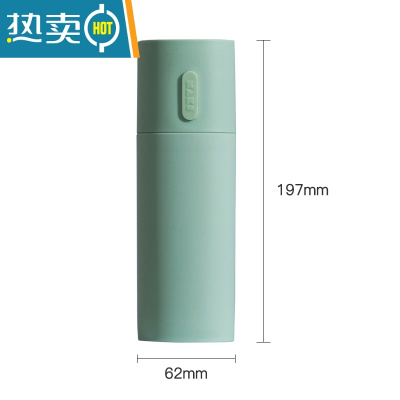 敬平简约北欧旅行牙具套装洗漱用品便携式牙膏牙刷收纳盒多功能漱口杯 大号牙刷盒-绿色洗漱杯