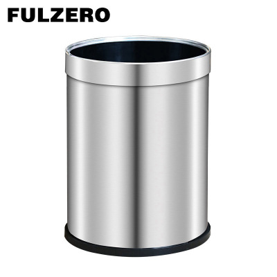 FULZERO 不锈钢垃圾桶 10L 个