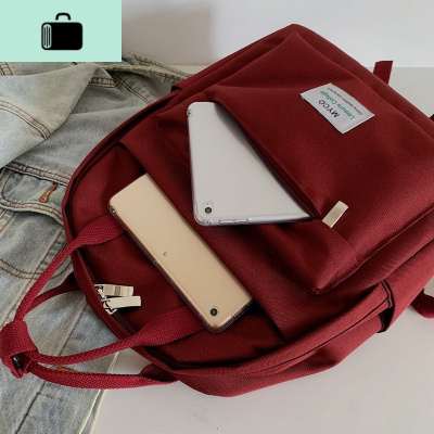 大容量书包女韩版高中森系可爱简约日系双肩包女学生ins校园原宿NEW LAKE