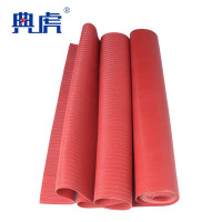 典虎 绝缘胶垫 红色条纹 35kv 10米*1米*10mm 卷