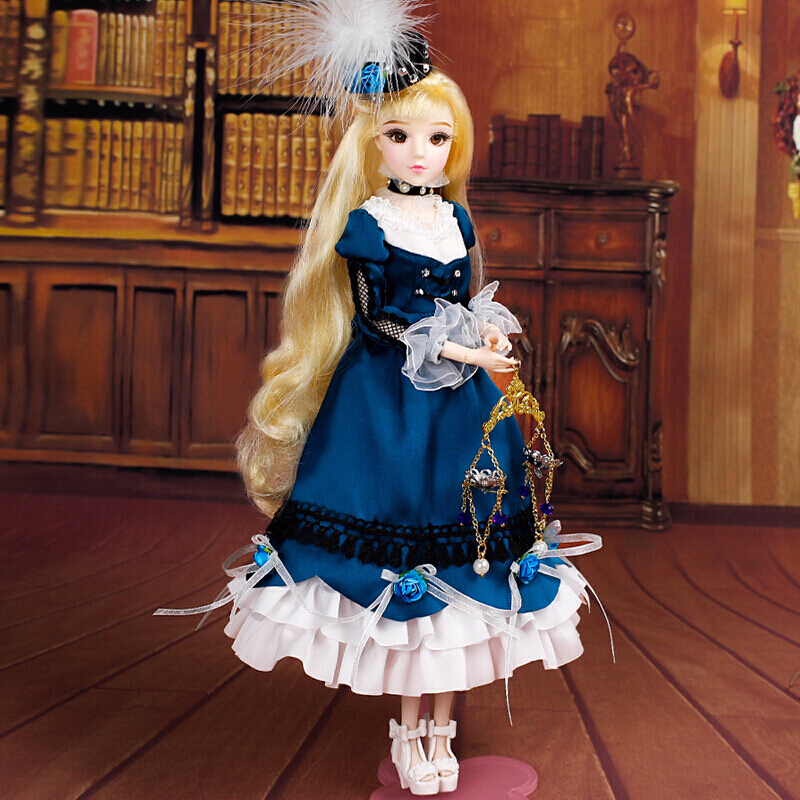 娃娃公主洋娃娃仿真关节娃娃动漫人偶 儿童生日套装 十二星座