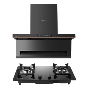 百得(BEST)华帝股份烟灶套装AC13Pro+AQ12 28m³顶侧三吸油烟机直流变频5.2kW大火力天然气