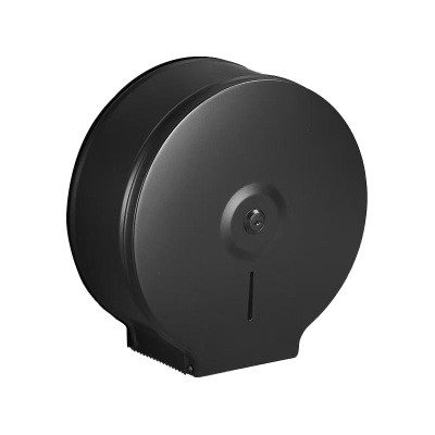 历途科技 不锈钢大盘卷纸盒 磨砂黑 个