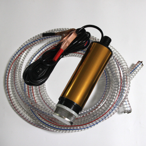 BONJEAN抽油泵柴油12V 电动24伏加油机加油泵自吸泵潜水油泵油抽子抽油器 24v铝合金电泵+3米钢丝管